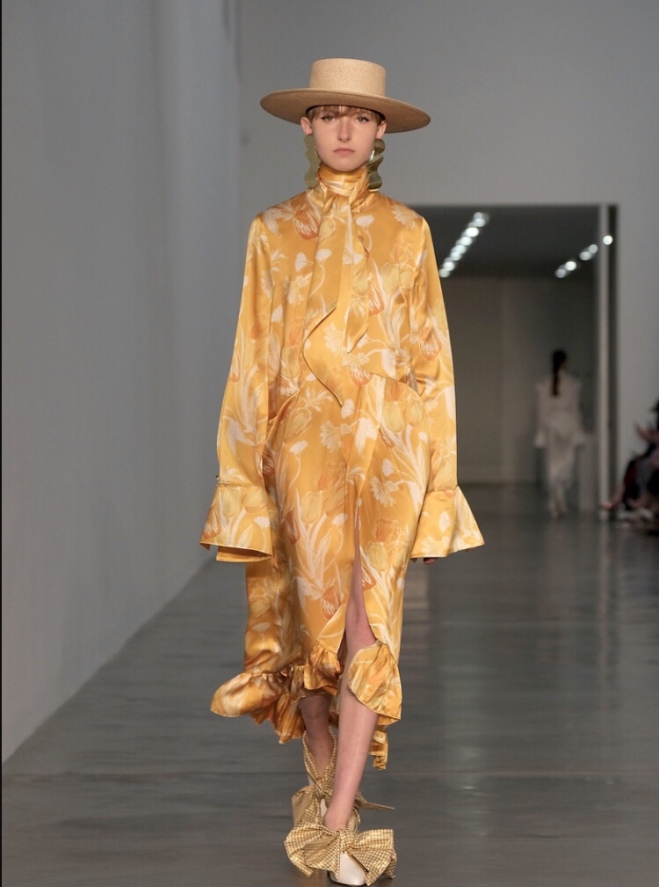 Mother of Pearl Yellow  London Fashion Week Autumn/Winter 2018